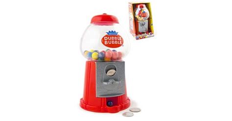 Dubble Bubble Gumball Bank Plastic Gum Machine Classic Red