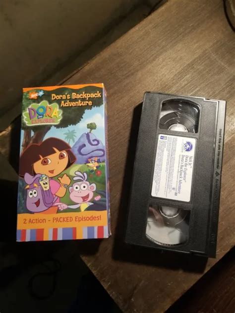 DORA THE EXPLORER Dora S Backpack Adventure VHS Video Tape Nickelodeon Jr EUR