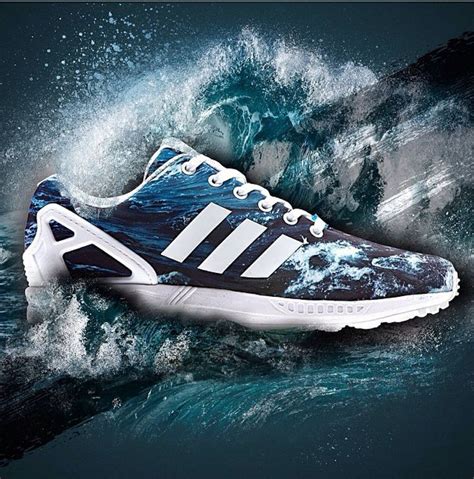 Adidas Ocean Wave Zx Flux Ideas De Fondos De Pantalla Calzas