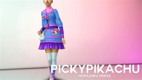 Harajuku Dress At Pickypikachu The Sims 4 Catalog