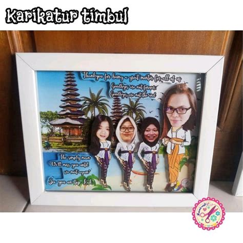 Jual Karikatur Miniatur Karikatur Farewell Retirement