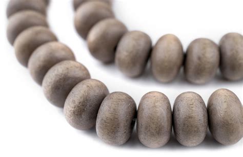 Brown Abacus Natural Wood Beads 10x15mm The Bead Chest