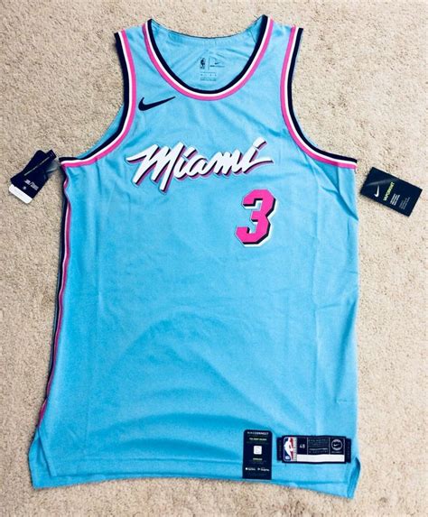100 Authentic Nike Dwyane Wade Miami Heat Vice City Edition Authentic