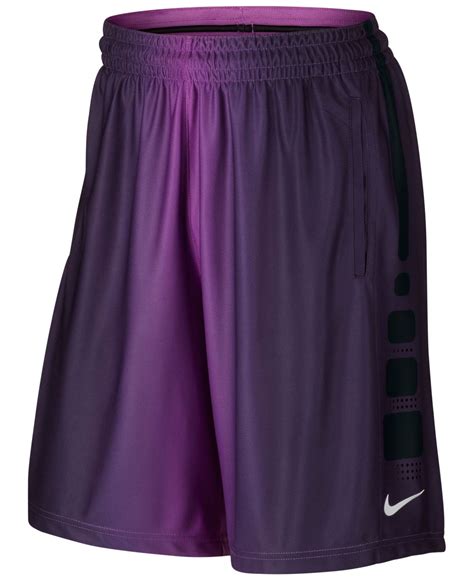 Nike Mens Elite Dri Fit Basketball Shorts In Purple For Men Lyst
