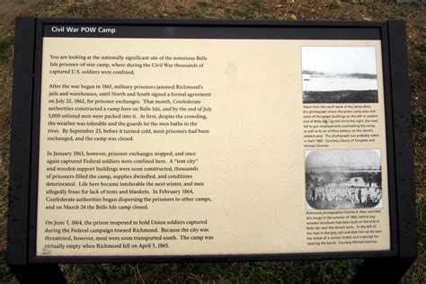 Photo Civil War Pow Camp Marker