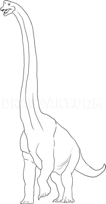 How To Draw A Brachiosaurus Step By Step Drawing Guide By Dawn