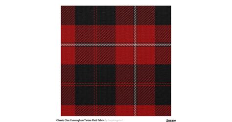 Classic Clan Cunningham Tartan Plaid Fabric Zazzle