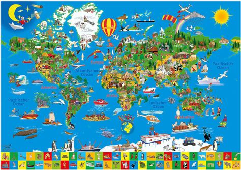 Deutschland kostenlose karte, kostenlose stumme karte, kostenlose unausgefüllt. Your colourful earth - Map for childs | kinderpostershop.de