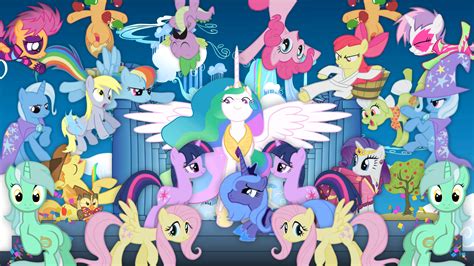 My Little Pony Friendship Is Magic All Ponies Hd Wallpaper