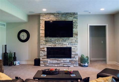Stone Wall With Fireplace And Tv Fireplace Guide By Linda