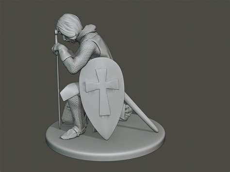 ArtStation - Knight Templar praying T1 | Game Assets