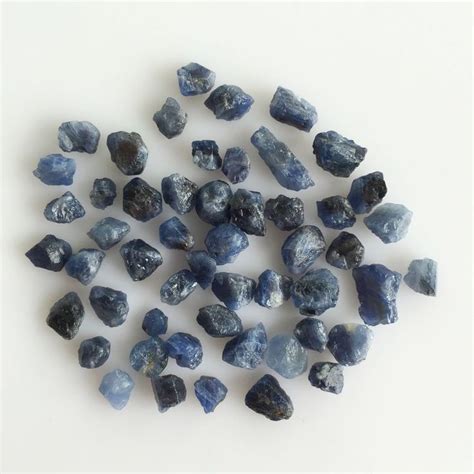 100 Ct Scoop Natural Blue Sapphire Rough Gemstones Loose Lot Raw Burma