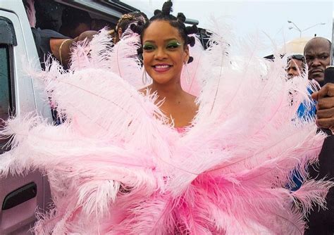 Rihanna Graces Crop Over Carnival 2019 In Barbados In Feathery Style [photos] Face2face Africa