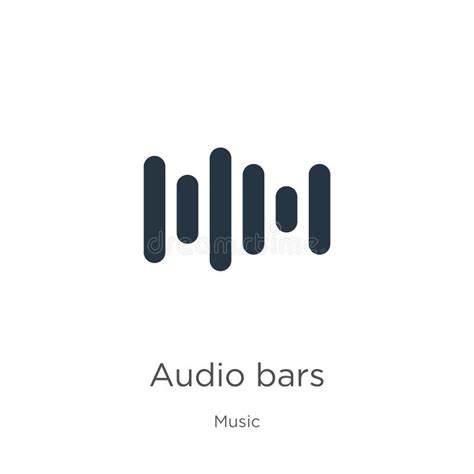 Audio Bars Icon Vector Trendy Flat Audio Bars Icon From Music