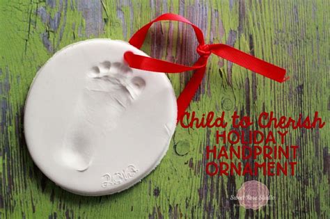Child To Cherish Holiday Handprint Ornament Handprint Ornaments
