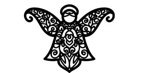 Dxf Decorative Angel Dxf Downloads Files For Laser Cutting And Cnc