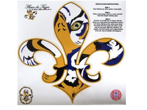 Lsu Tigers Fleur De Tigre Tiger Eye Fleur De Lis Decal X Tigre