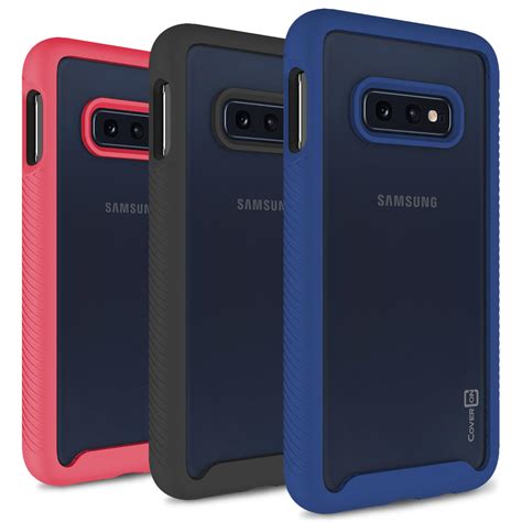 Coveron Samsung Galaxy S10e Heavy Duty Clear Phone Case Rugged Hard