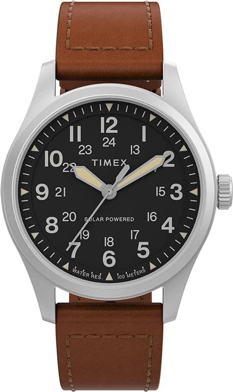 Timex Mens Expedition North Field Post Solar 36mm Eco Friendly Leather