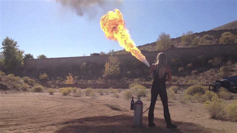 Homemade Flamethrower Demonstration How To Build A