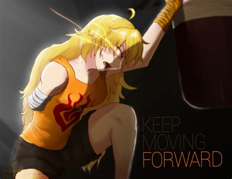 Artstation Keep Moving Forward Yang Xiao Long Rwby Fan Art