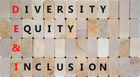 Dei Diversity Equity And Inclusion Symbol Concept Words Dei Diversity