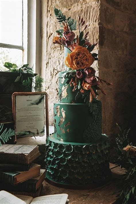 59 Gorgeous Green Wedding Cakes To Make A Statement Weddingomania