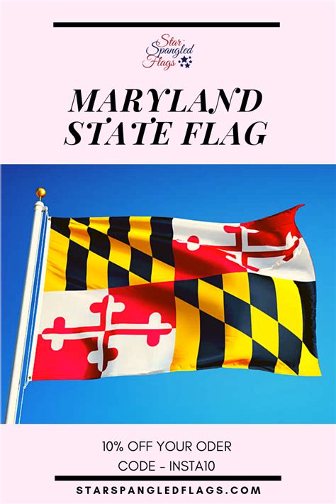 Flag Of Maryland State Buy Star Spangled Flags