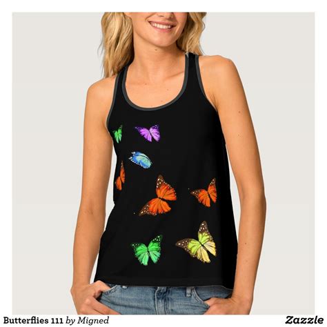 Butterflies Tank Top Zazzle Tank Tops Tops Outfit Accessories