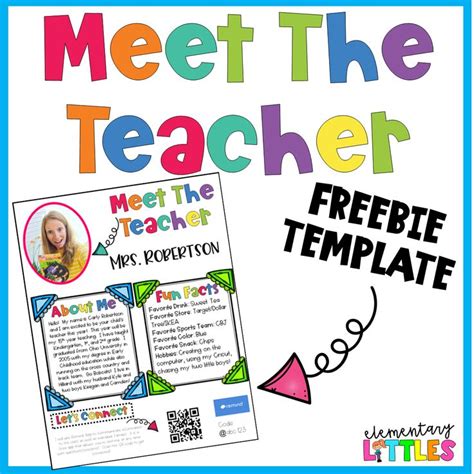 Meet The Teacher Template Meet The Teacher Template Meet The Teacher