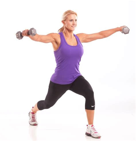 Lateral Raise In Lunge Position