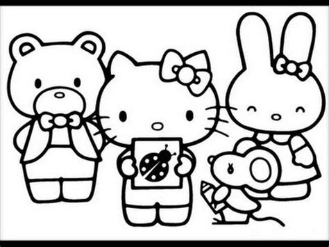 60 hello kitty pictures to print and color. Hello Kitty and Friends Coloring Pages - YouTube