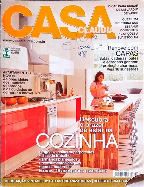 Revista Casa Claudia Ano N Julho Higino Cultural