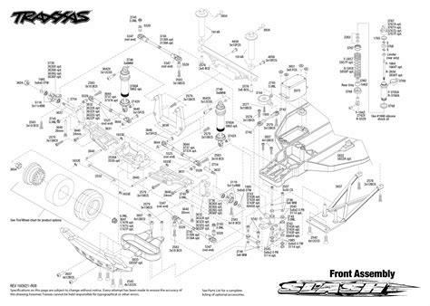 Exploded View Traxxas Slash 110 Tq Rtr Front Part Astra