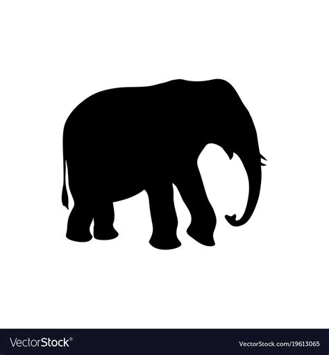 Elephant Black Icon Royalty Free Vector Image Vectorstock