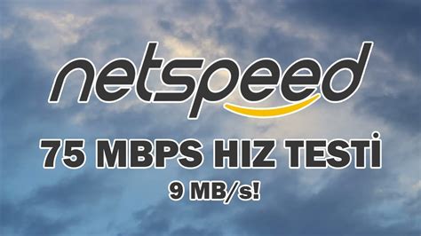 Netspeed Mbps Nternet Hiz Test Youtube