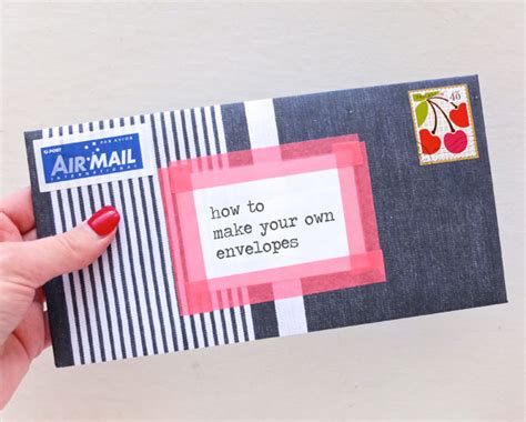 How To Make Your Own Envelopes My Poppet Makes