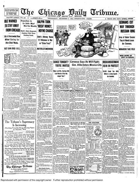 Historical Newspapers Chicago Tribune Chicago Hush Hush