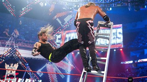 Jeff Hardy And Edges High Risk Ladder Match Wwe Extreme Rules