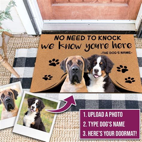 Custom Dog Doormat Custom Dog Pets Dog Door Mat