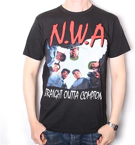 Nwa T Shirt Straight Outta Compton 100 Official Us Import Amazon