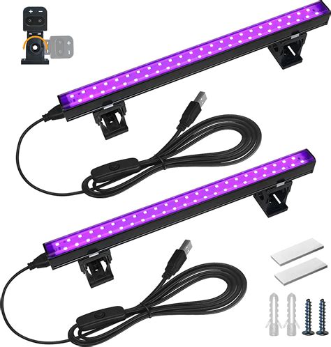 Barrina Black Light Bar 10w 1ft Usb Blacklight Strip Lights