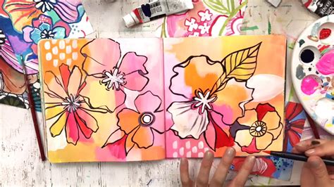 Friday Florals In My Sketchbook Youtube