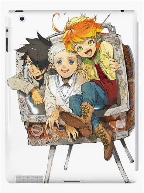 По манге the promised neverland. "The promised neverland Emma,Ray & norman Playing" iPad ...