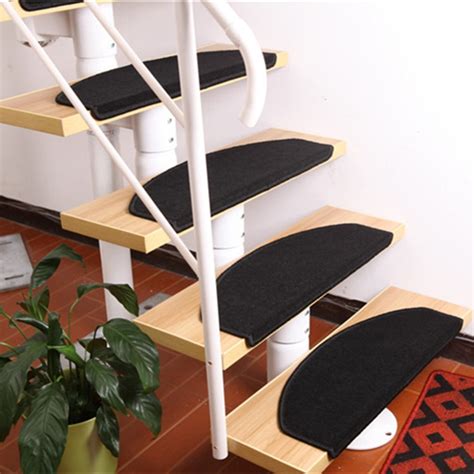 10pcs Stair Mat Self Adhesive Stair Tread Carpet Soft Non Slip Stairs