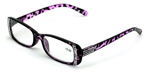 Women Rectangular Rhinestones Reading Glasses Female Fashion Leopard Clear Lens Readers Demi