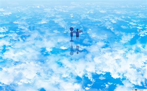 Beautiful Cloudy Sky Anime Wallpapers Wallpaper Cave