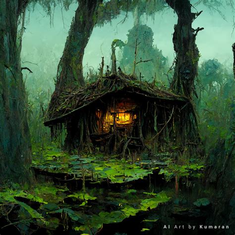 Artstation Forest Witchs Hut