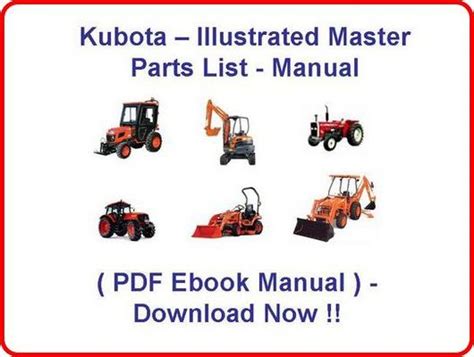 B2400 Hsd Kubota Tractor Parts Manual Illustrated Master Parts List
