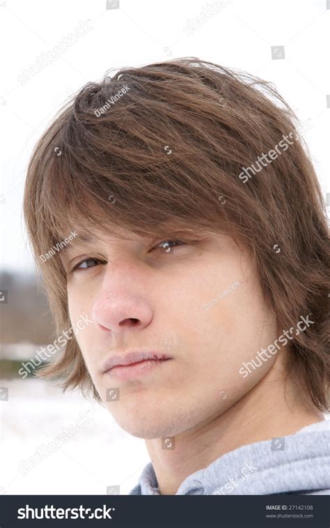 Portrait Handsome Teen Boy Outside Stock Photo 27142108 Shutterstock